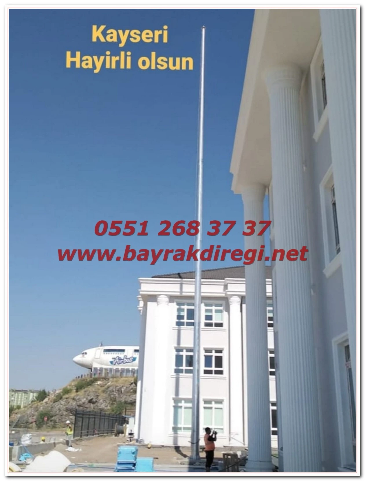 Bayrak Diregi Galvaniz 1 1, Bayrak Direği / Bayrak Direği İmalatı