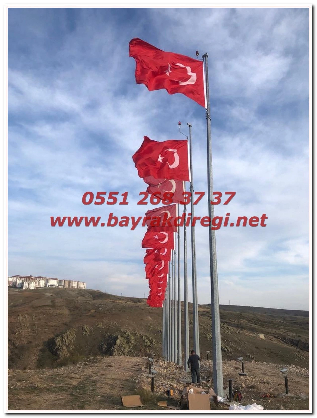 Bayrak Diregi Galvaniz 11 1, Bayrak Direği / Bayrak Direği İmalatı