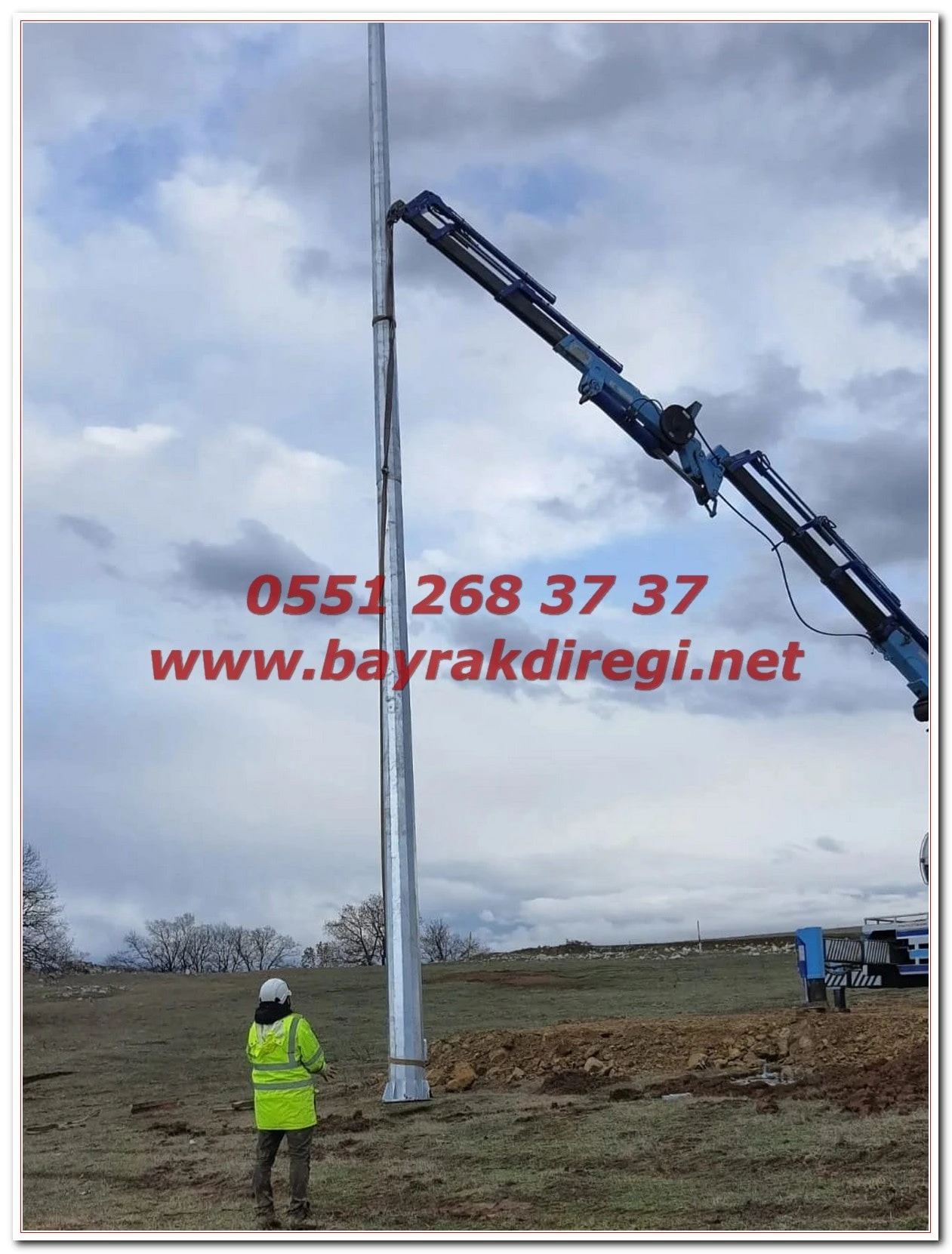 Bayrak Diregi Galvaniz 2 1, Bayrak Direği / Bayrak Direği İmalatı